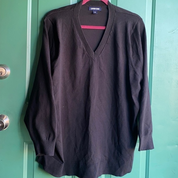 Lands End size 3x ladies black sweater - Picture 1 of 9